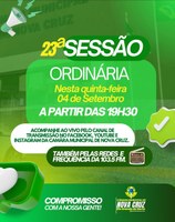 Vigésima Terceira Sessão Ordinária