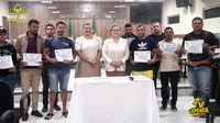 Entrega de Certificados do Curso de Operador de Máquinas Pesadas 