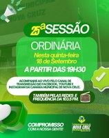 25ª Sessão Ordinária 