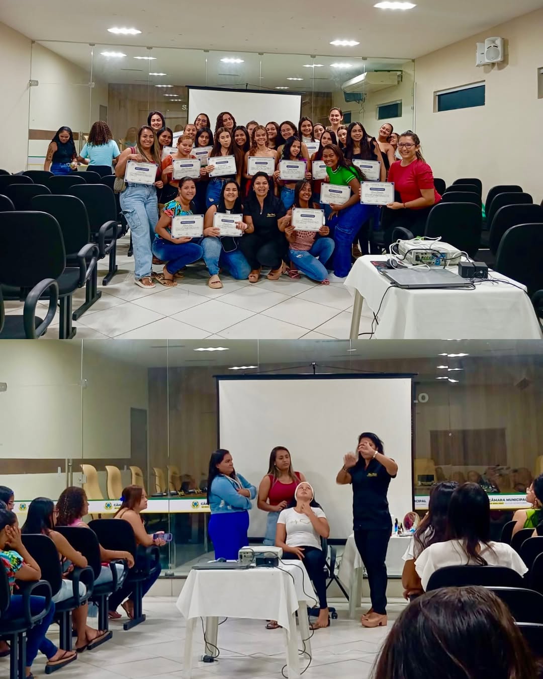 Câmara Municipal de Nova Cruz promove curso de Design de Sobrancelhas em parceria com a Faculdade do Legislativo